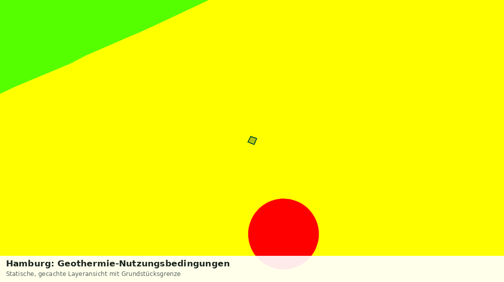 Statische Kartenansicht: Hamburg: Geothermie-Nutzungsbedingungen