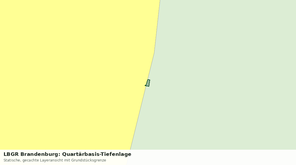 Statische Kartenansicht: LBGR Brandenburg: Quartärbasis-Tiefenlage