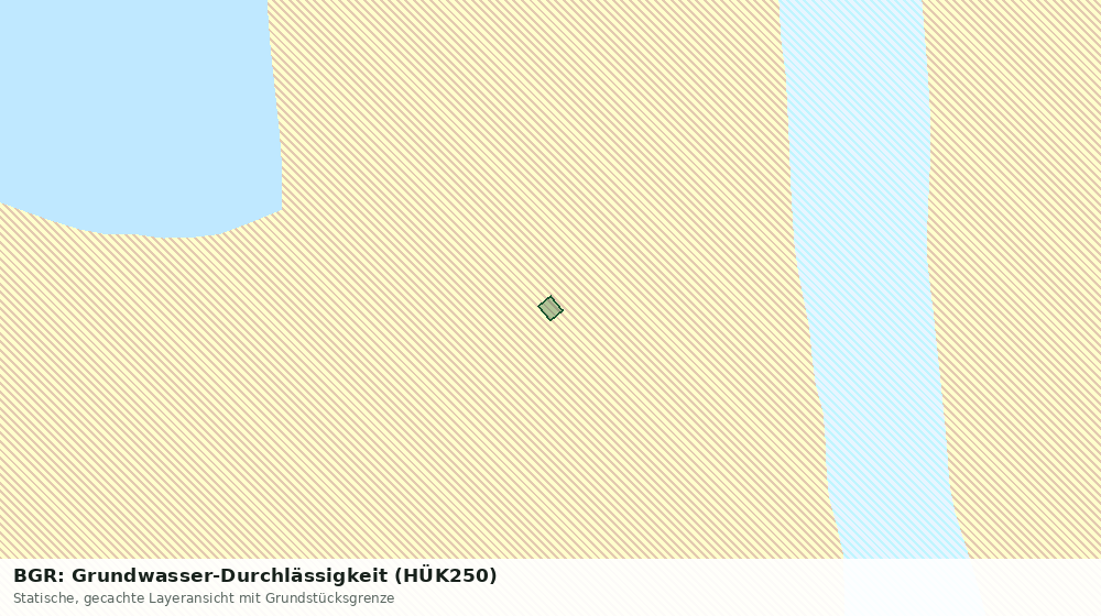 Statische Kartenansicht: BGR: Grundwasser-Durchlässigkeit (HÜK250)