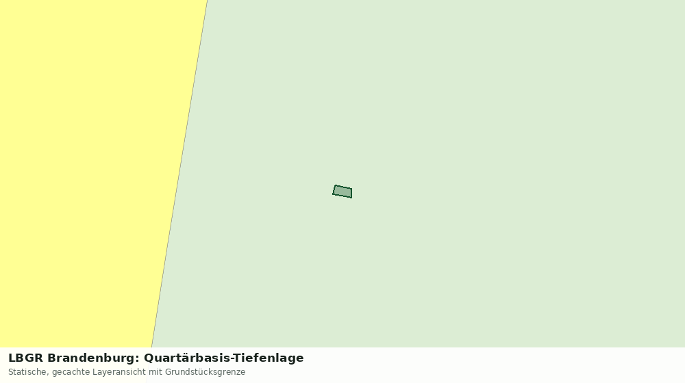 Statische Kartenansicht: LBGR Brandenburg: Quartärbasis-Tiefenlage
