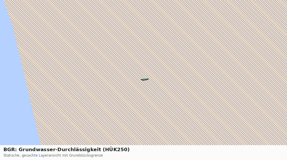 Statische Kartenansicht: BGR: Grundwasser-Durchlässigkeit (HÜK250)