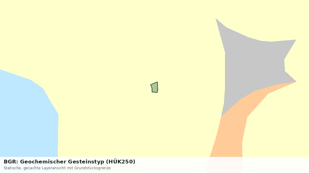 Statische Kartenansicht: BGR: Geochemischer Gesteinstyp (HÜK250)