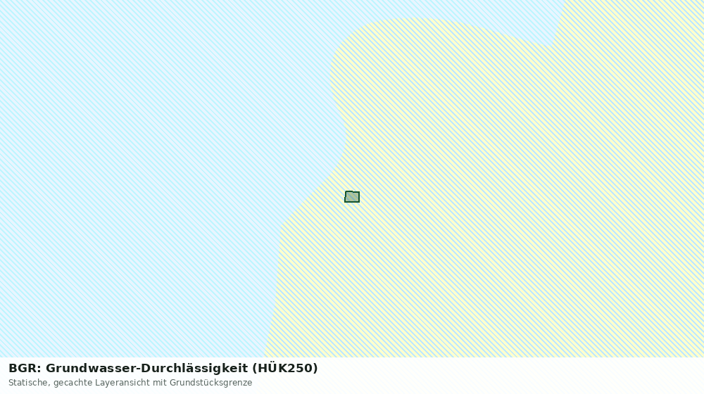 Statische Kartenansicht: BGR: Grundwasser-Durchlässigkeit (HÜK250)