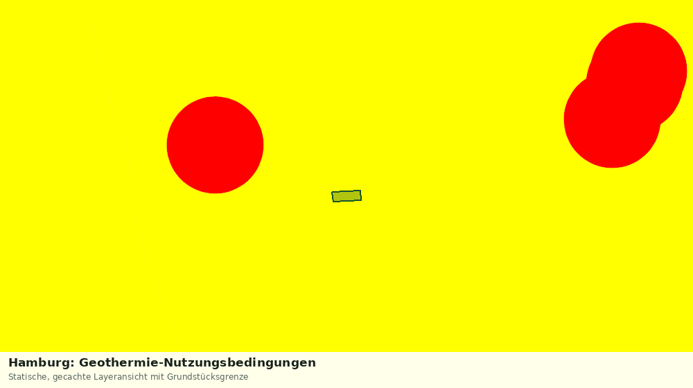 Statische Kartenansicht: Hamburg: Geothermie-Nutzungsbedingungen