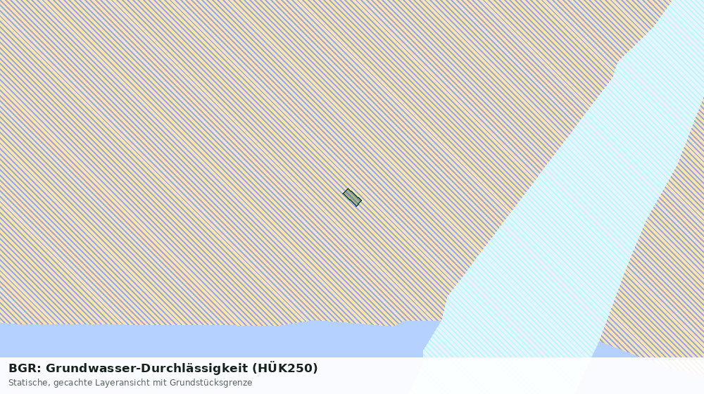 Statische Kartenansicht: BGR: Grundwasser-Durchlässigkeit (HÜK250)