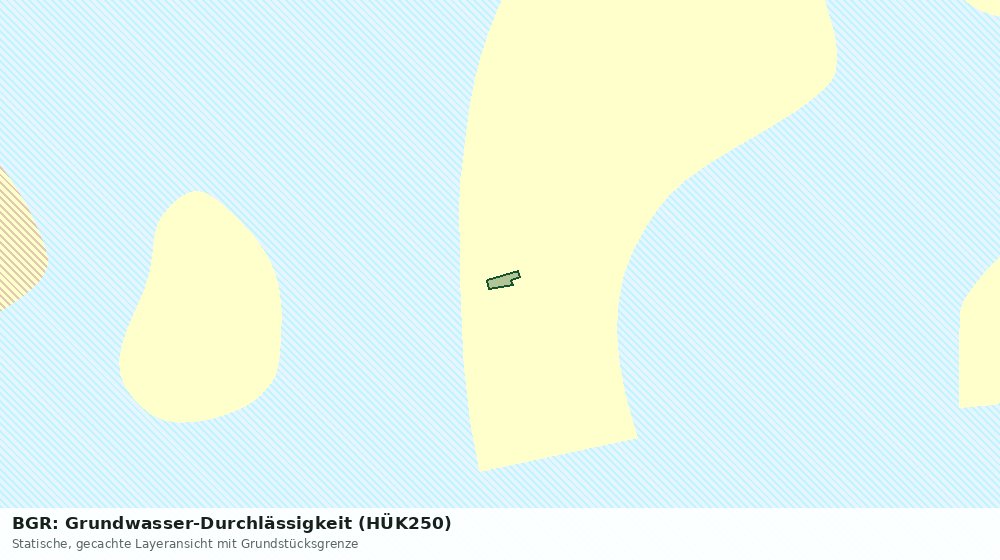 Statische Kartenansicht: BGR: Grundwasser-Durchlässigkeit (HÜK250)