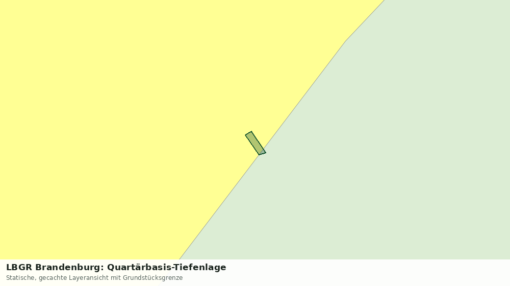 Statische Kartenansicht: LBGR Brandenburg: Quartärbasis-Tiefenlage