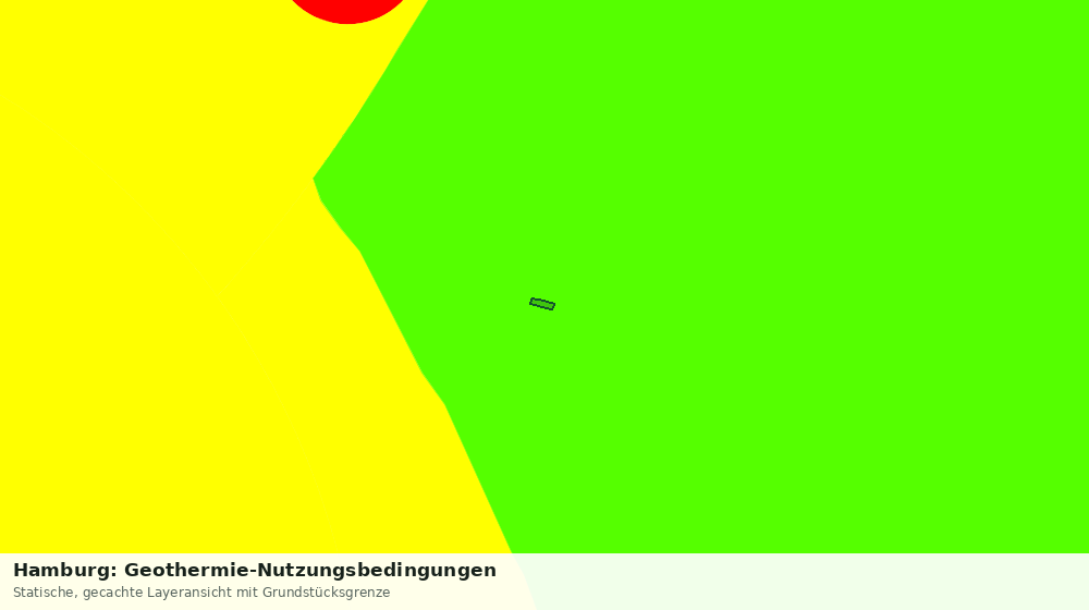 Statische Kartenansicht: Hamburg: Geothermie-Nutzungsbedingungen