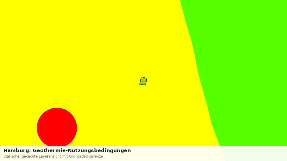 Statische Kartenansicht: Hamburg: Geothermie-Nutzungsbedingungen