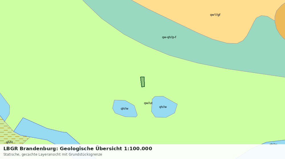 Statische Kartenansicht: LBGR Brandenburg: Geologische Übersicht 1:100.000