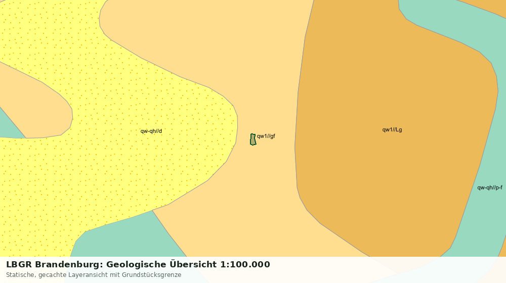 Statische Kartenansicht: LBGR Brandenburg: Geologische Übersicht 1:100.000