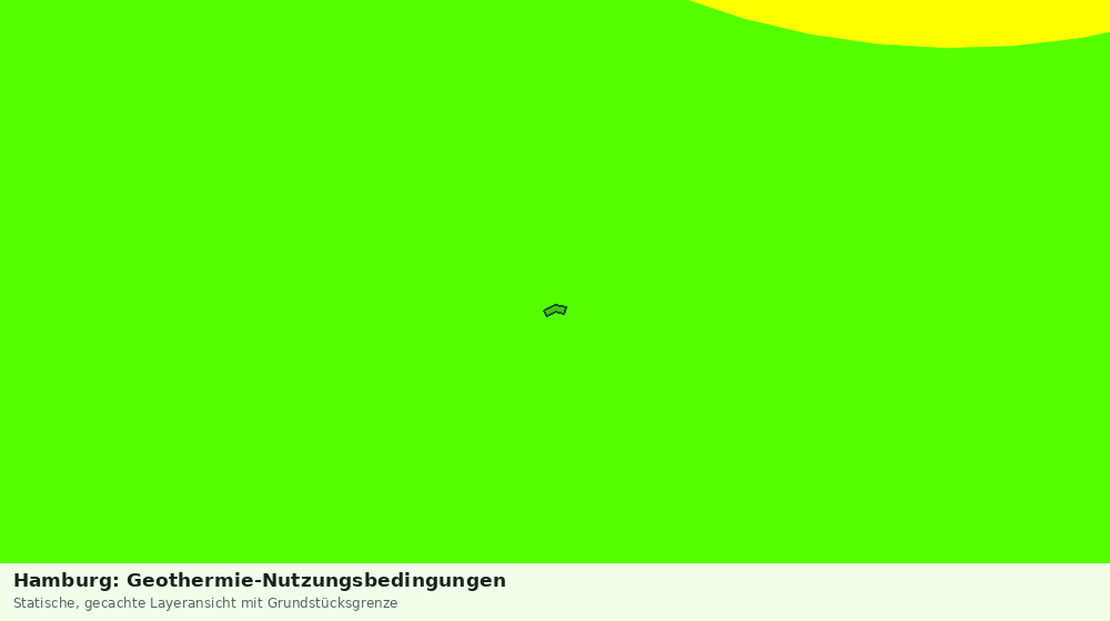 Statische Kartenansicht: Hamburg: Geothermie-Nutzungsbedingungen