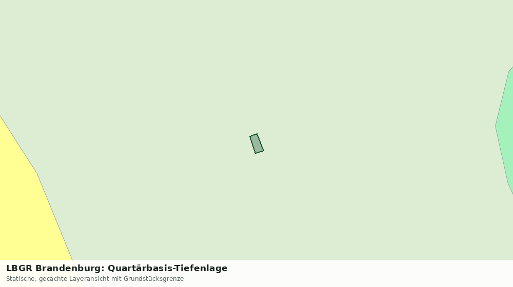 Statische Kartenansicht: LBGR Brandenburg: Quartärbasis-Tiefenlage