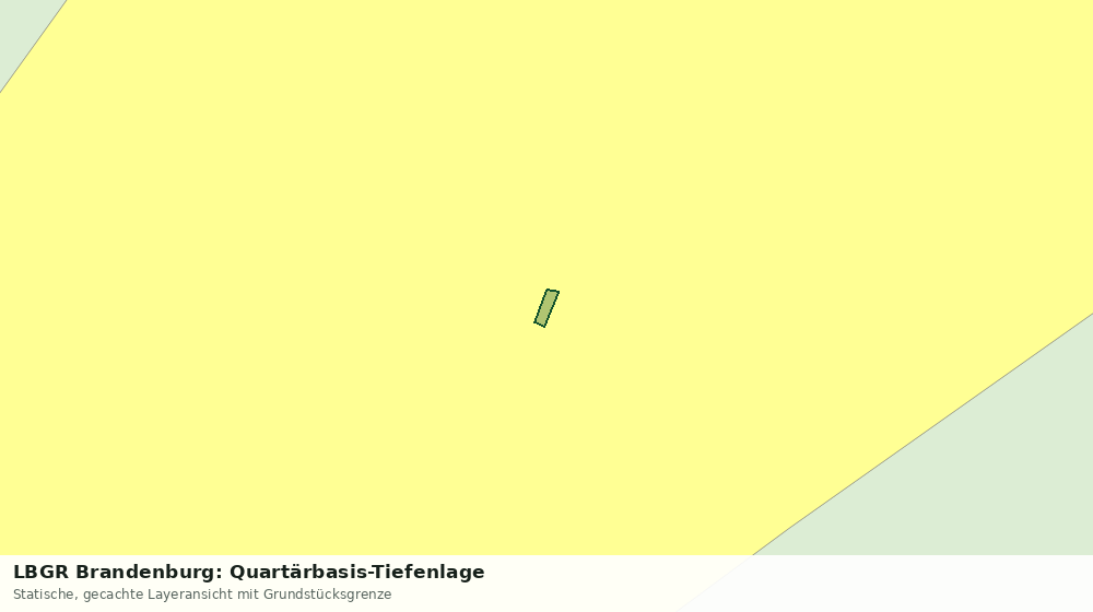 Statische Kartenansicht: LBGR Brandenburg: Quartärbasis-Tiefenlage
