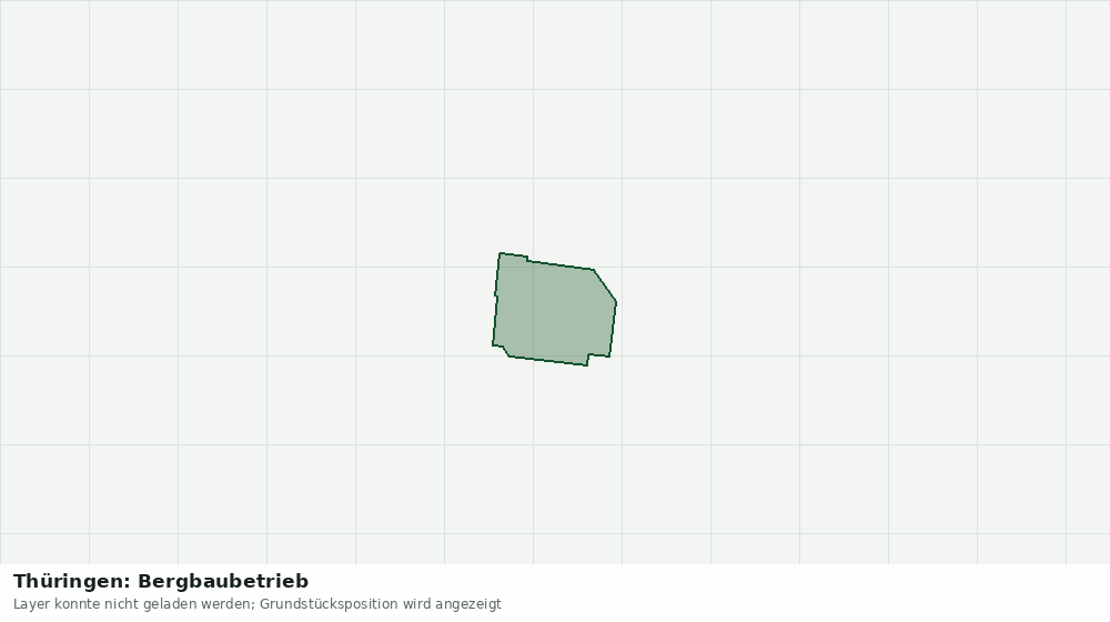 Statische Kartenansicht: Thüringen: Bergbaubetrieb