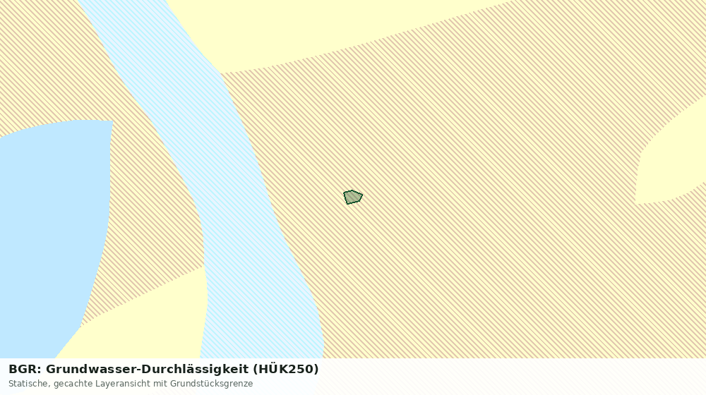 Statische Kartenansicht: BGR: Grundwasser-Durchlässigkeit (HÜK250)