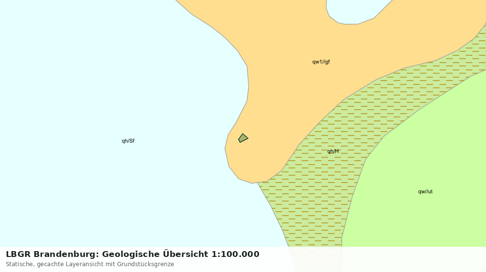 Statische Kartenansicht: LBGR Brandenburg: Geologische Übersicht 1:100.000