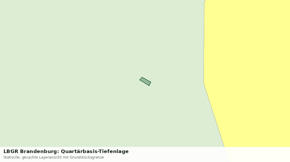 Statische Kartenansicht: LBGR Brandenburg: Quartärbasis-Tiefenlage
