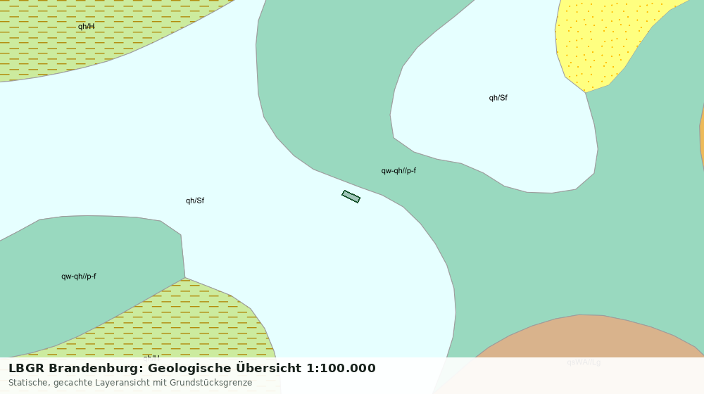 Statische Kartenansicht: LBGR Brandenburg: Geologische Übersicht 1:100.000
