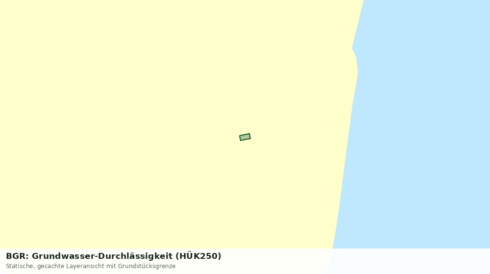 Statische Kartenansicht: BGR: Grundwasser-Durchlässigkeit (HÜK250)