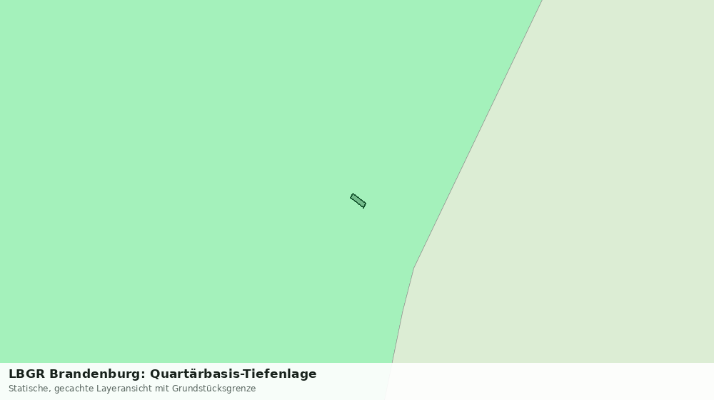 Statische Kartenansicht: LBGR Brandenburg: Quartärbasis-Tiefenlage