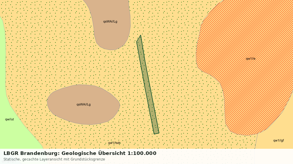 Statische Kartenansicht: LBGR Brandenburg: Geologische Übersicht 1:100.000