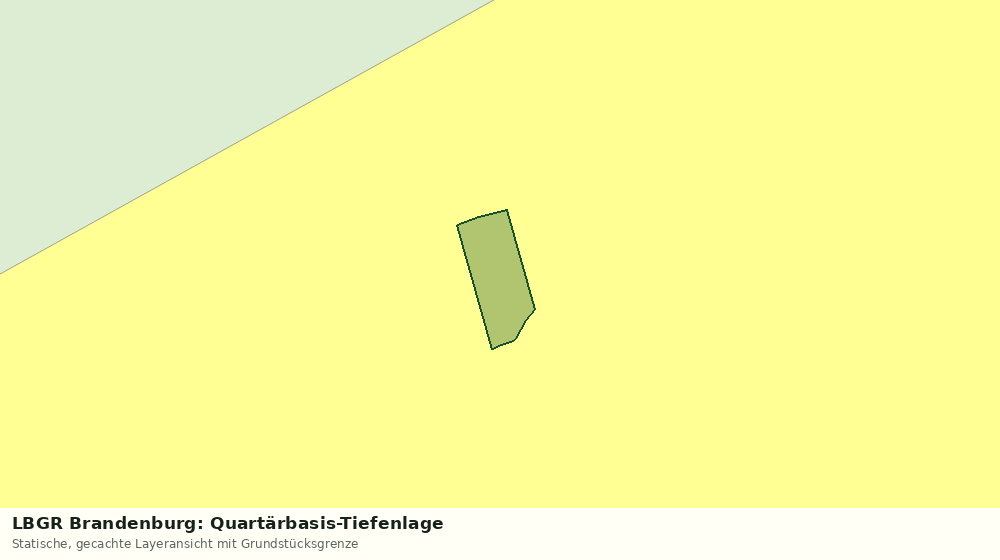 Statische Kartenansicht: LBGR Brandenburg: Quartärbasis-Tiefenlage