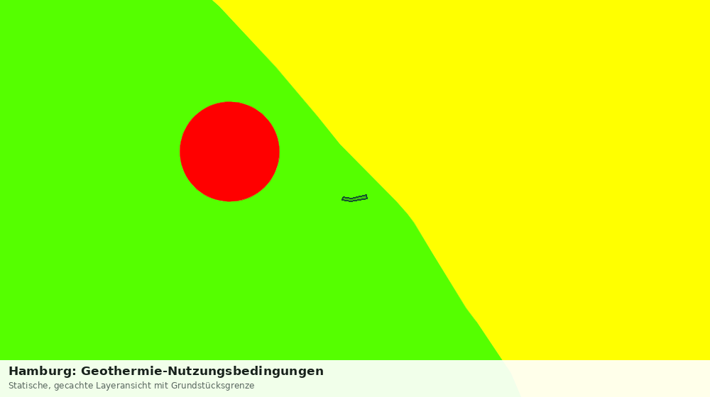 Statische Kartenansicht: Hamburg: Geothermie-Nutzungsbedingungen