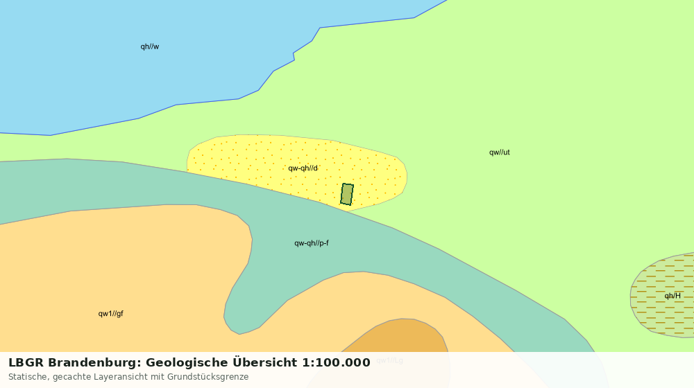 Statische Kartenansicht: LBGR Brandenburg: Geologische Übersicht 1:100.000