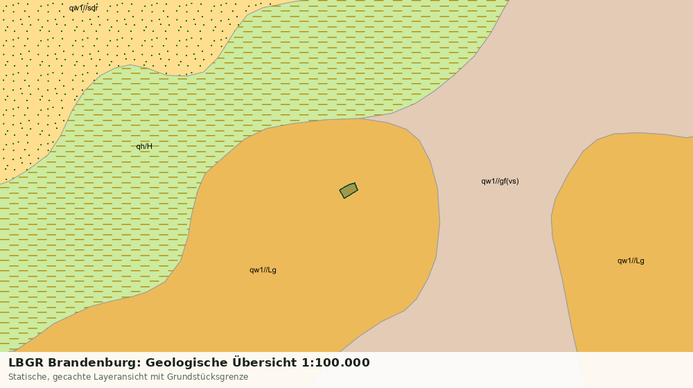 Statische Kartenansicht: LBGR Brandenburg: Geologische Übersicht 1:100.000
