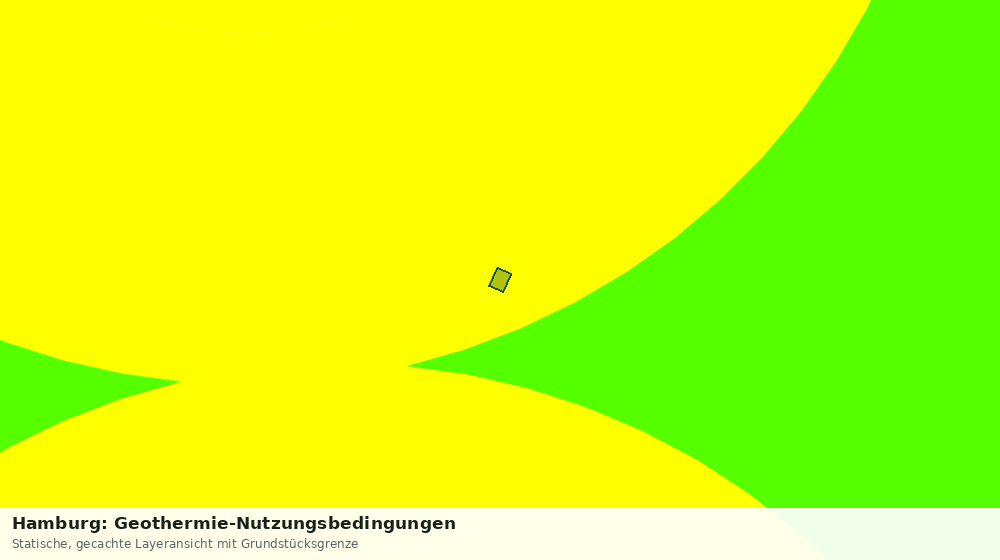 Statische Kartenansicht: Hamburg: Geothermie-Nutzungsbedingungen
