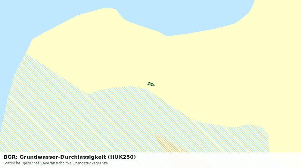 Statische Kartenansicht: BGR: Grundwasser-Durchlässigkeit (HÜK250)
