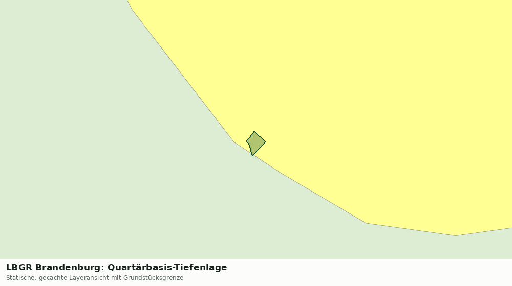 Statische Kartenansicht: LBGR Brandenburg: Quartärbasis-Tiefenlage
