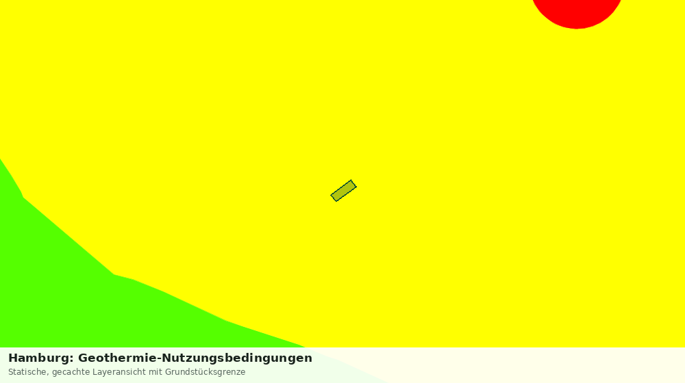 Statische Kartenansicht: Hamburg: Geothermie-Nutzungsbedingungen