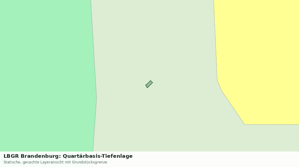 Statische Kartenansicht: LBGR Brandenburg: Quartärbasis-Tiefenlage