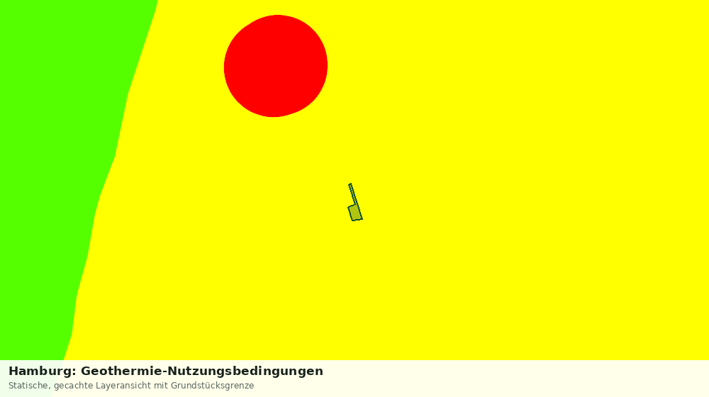 Statische Kartenansicht: Hamburg: Geothermie-Nutzungsbedingungen