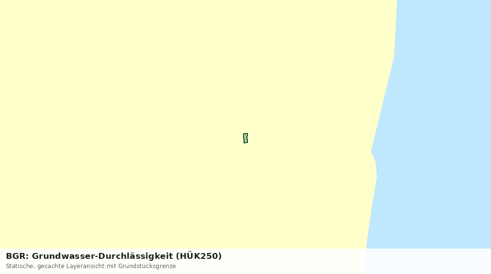 Statische Kartenansicht: BGR: Grundwasser-Durchlässigkeit (HÜK250)