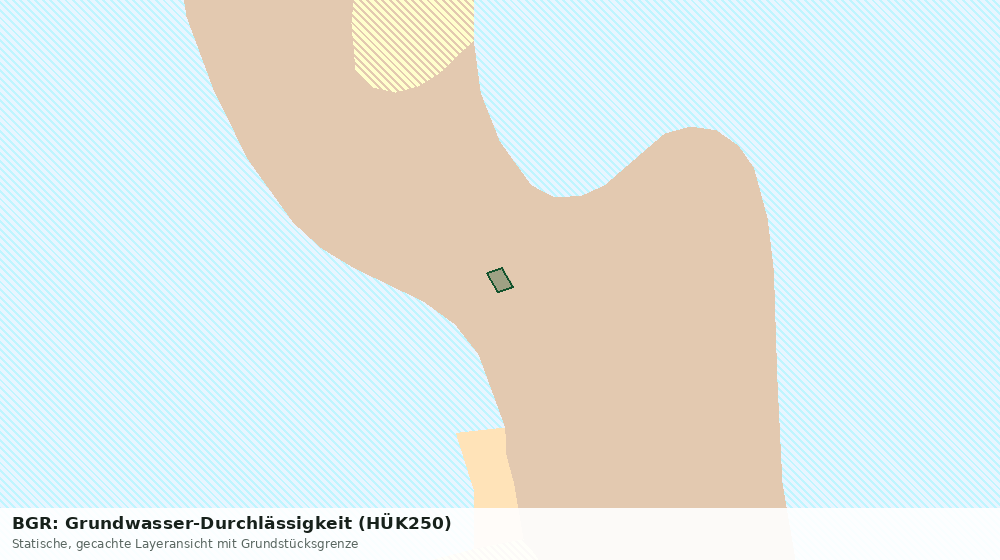 Statische Kartenansicht: BGR: Grundwasser-Durchlässigkeit (HÜK250)