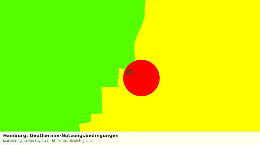 Statische Kartenansicht: Hamburg: Geothermie-Nutzungsbedingungen