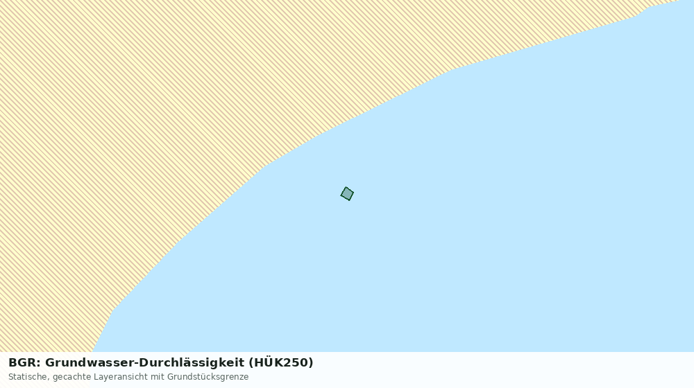 Statische Kartenansicht: BGR: Grundwasser-Durchlässigkeit (HÜK250)