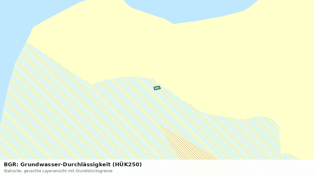 Statische Kartenansicht: BGR: Grundwasser-Durchlässigkeit (HÜK250)