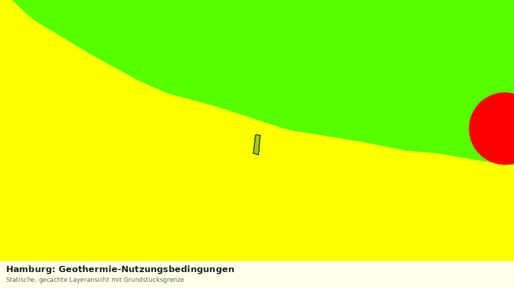 Statische Kartenansicht: Hamburg: Geothermie-Nutzungsbedingungen