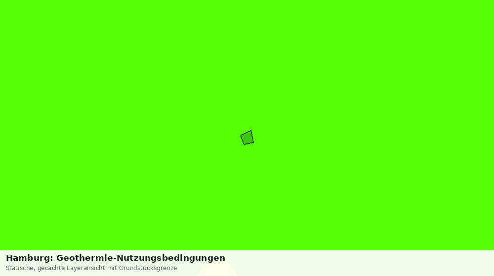 Statische Kartenansicht: Hamburg: Geothermie-Nutzungsbedingungen