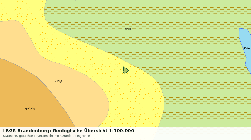 Statische Kartenansicht: LBGR Brandenburg: Geologische Übersicht 1:100.000