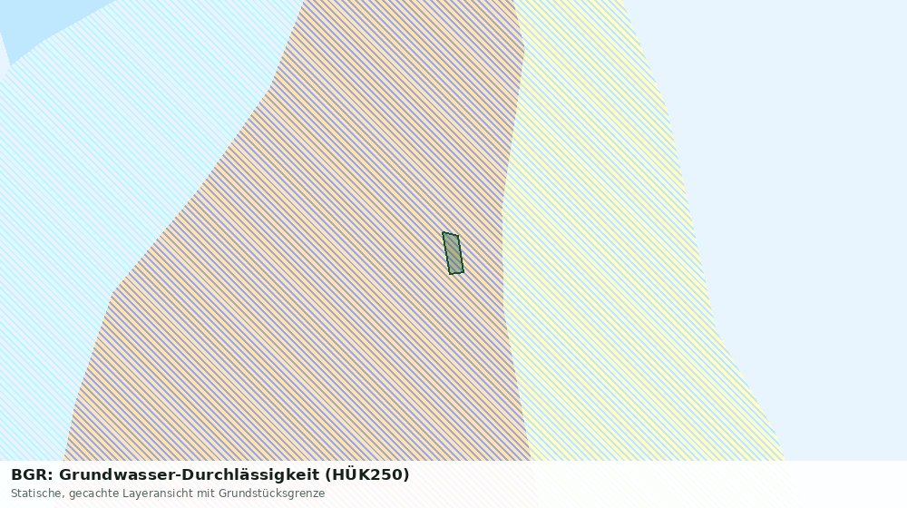 Statische Kartenansicht: BGR: Grundwasser-Durchlässigkeit (HÜK250)
