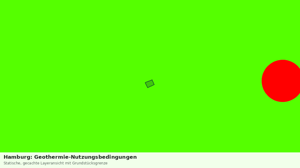Statische Kartenansicht: Hamburg: Geothermie-Nutzungsbedingungen