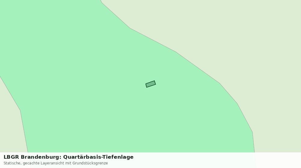 Statische Kartenansicht: LBGR Brandenburg: Quartärbasis-Tiefenlage