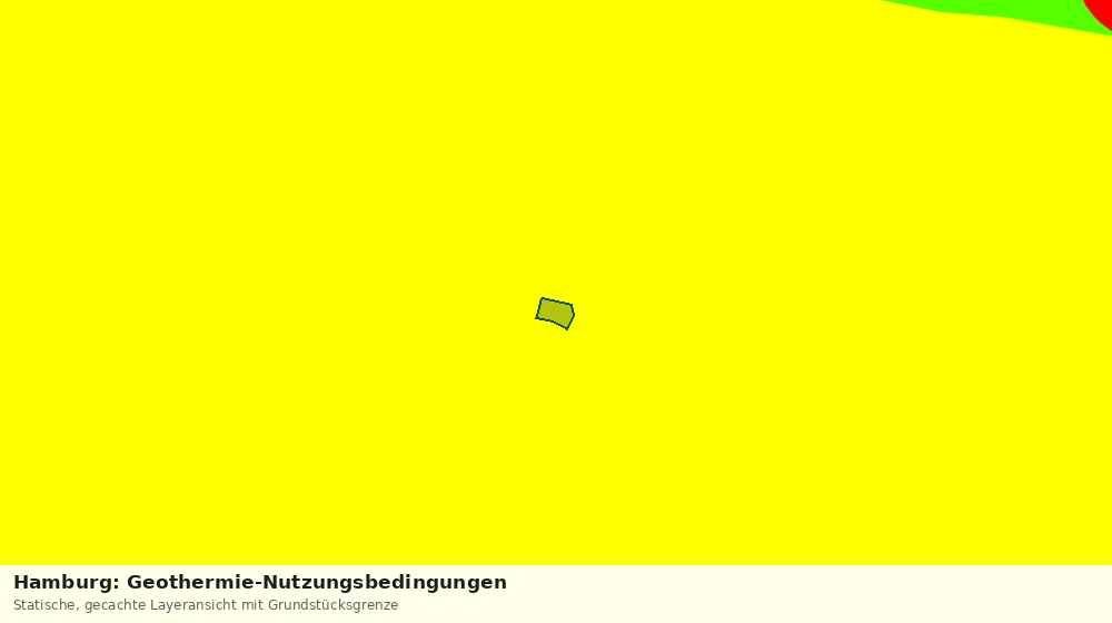 Statische Kartenansicht: Hamburg: Geothermie-Nutzungsbedingungen
