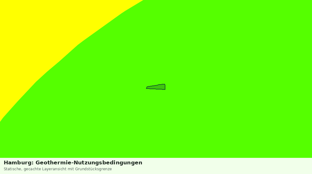 Statische Kartenansicht: Hamburg: Geothermie-Nutzungsbedingungen