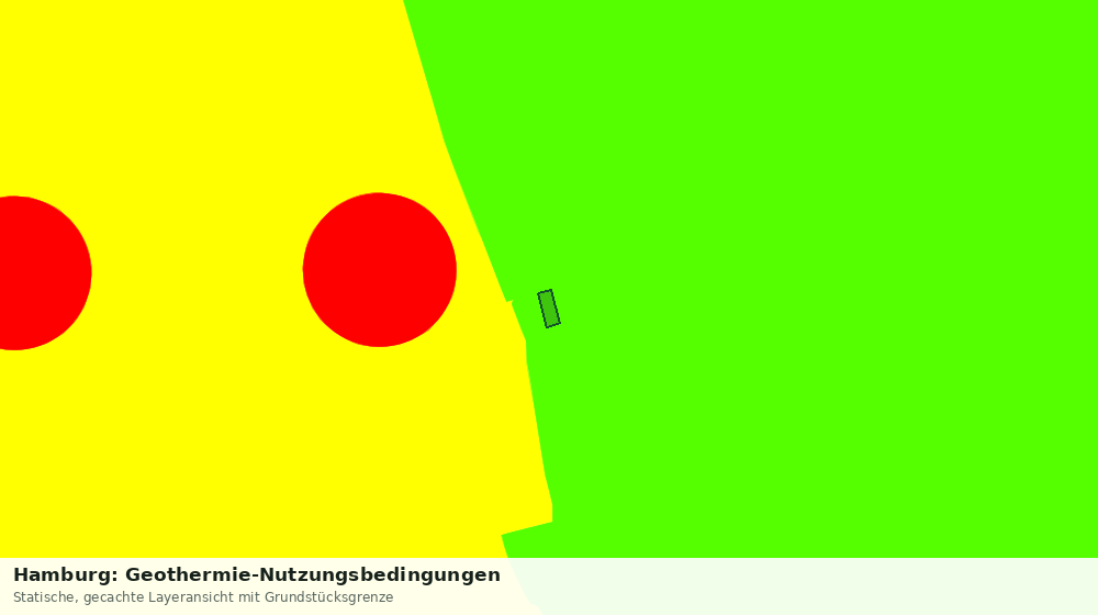 Statische Kartenansicht: Hamburg: Geothermie-Nutzungsbedingungen